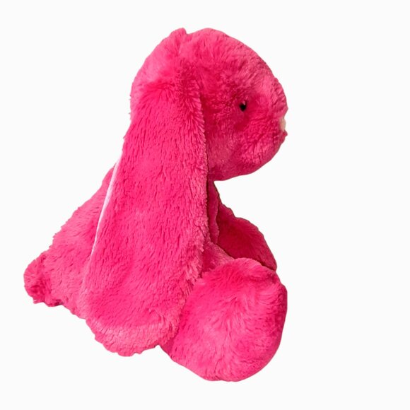 2018 Aurora Purely Luxe Pink Bunny Rabbit Plush Beanbag Toy 11" - Picture 5 of 7